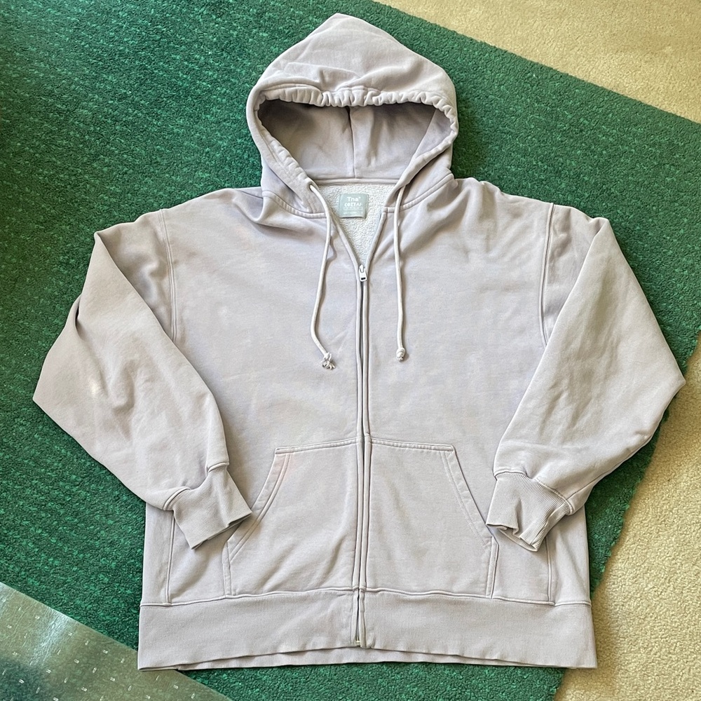 TNA Aritzia - Long Lilac hoodie CozyAF - worn